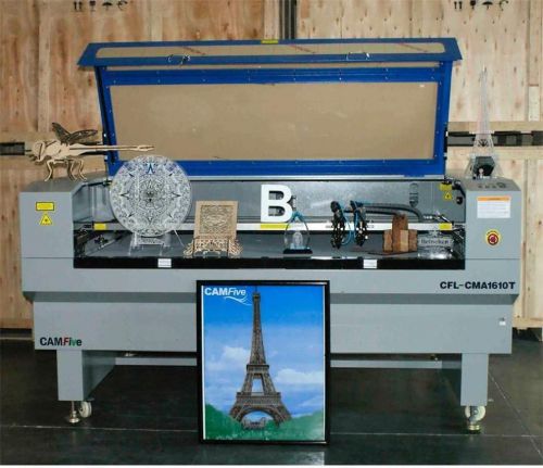 Camfive laser cutting engraving machine 100w rc long life big work table 63&#034;x39&#034; for sale