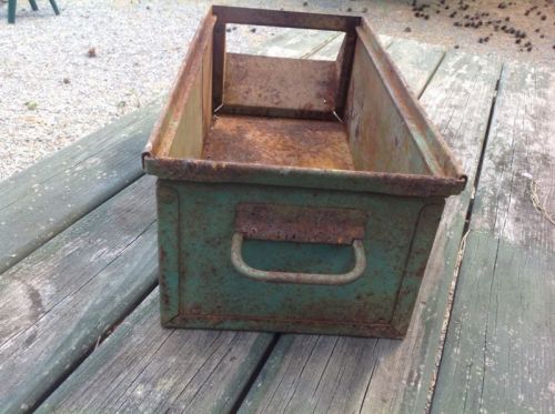 Vintage lyon industrial parts bin stacking drawer stamped 2022072 aurora ill for sale