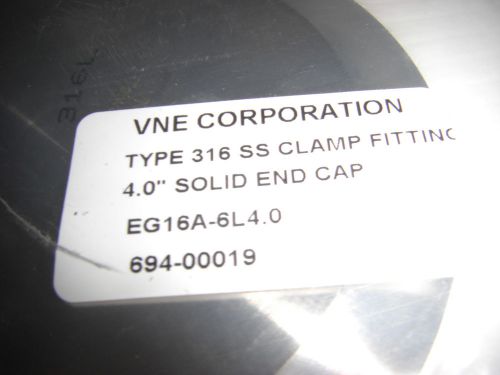 Vne eg16a4.0 cap,solid,4 in,clamp,ss for sale