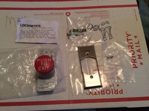 Schlage 623xRD EXITxSPDTxNS   PUSHBUTTON1-5/8&#034; 12/24 DC 630 Finish NEW!