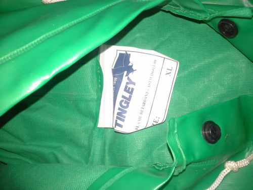 Tingley chemical resistant  protective jacket and bib overalls- green for sale