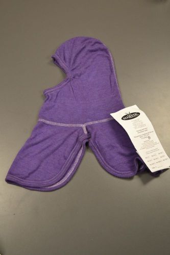 Majestic firefighter nomex hood, pac ii, 20%/ 80% , 21&#034;, purple, nfpa, *new* for sale