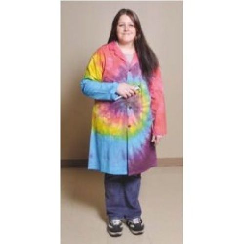 Lab coat - full length tie dyed extra large xl  lightweight for sale