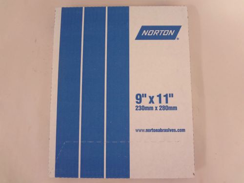 50 - norton blue-bak t414 9&#034; x 11&#034; waterproof s/c paper sheets, grit 240-b |46b| for sale