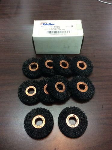 (10) weiler 2-1/2 inch nylon wire wheel. item 99346. qty 10/box made in usa for sale