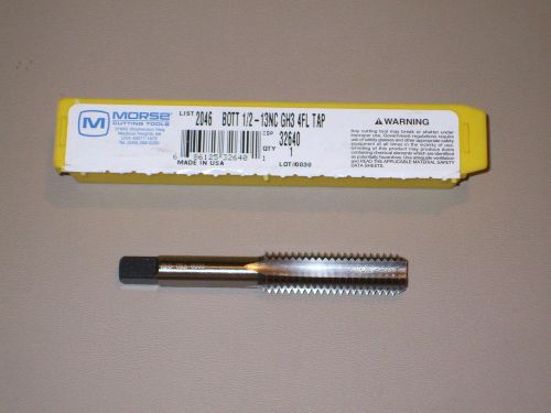 Morse 1/2&#034; - 13 Hand Tap (Bottoming) - 32640 - New