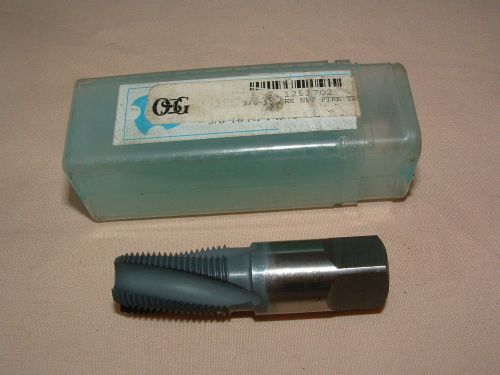 New osg 3/8&#034; x 18npt .375 hss pipe thread cutting tap #789999 in case for sale