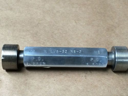 1&#034; 1/8-32 ns-2 thread plug gage greenfield for sale