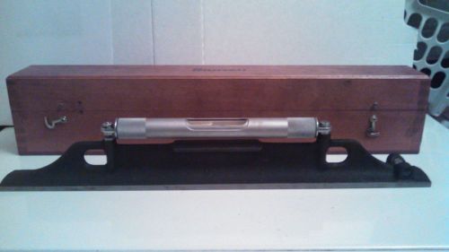 Starrett 98z - 18 Precision Machinist Level 18&#034; with Wooden Box and original box