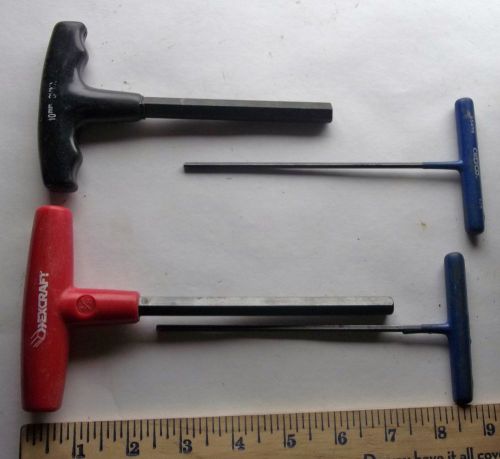 Hexcraft, chescraft allen wrench t handle, lot of 4 _______1569/2 for sale