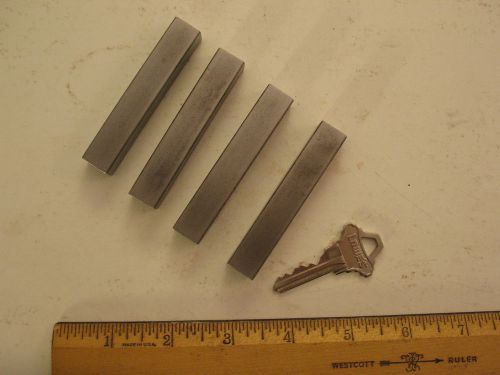 4 small 1/2&#034; x 1/2&#034; x 2-1/4&#034; arbor press plates, anvil wheel bars blocks, 2 ton for sale