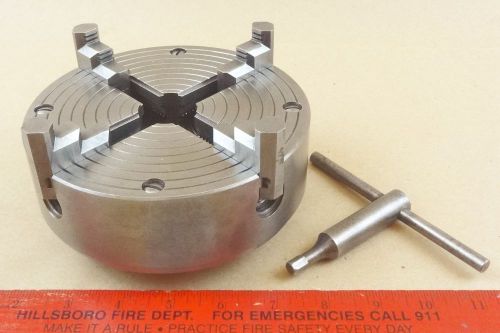 Exceptional craftsman 6&#034; reversing 4 jaw lathe chuck 111.21390 1 1/2&#034; x 8 for sale
