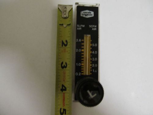 Flowmeter, Union Carbide, 0.2-2.6 SLPM Air