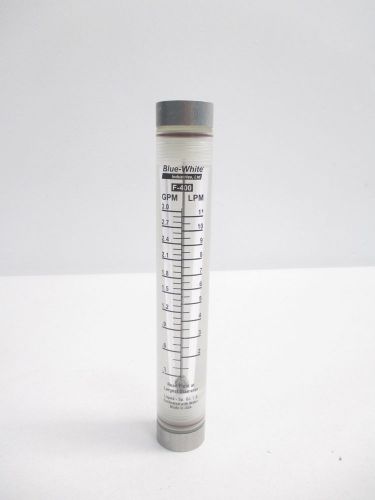 Blue-white f-400 0-3gpm water flow meter d469521 for sale