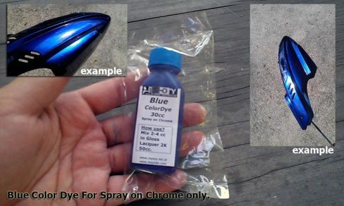 Mysoy.me # blue color dye for spray on chrome ready used 30cc for sale