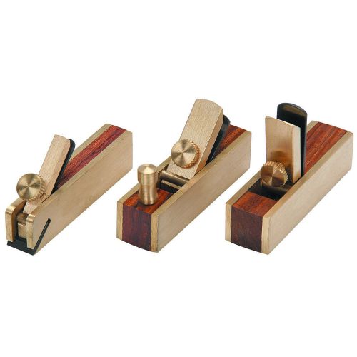 3 piece micro brass hand plane set wood planer hardwood for sale