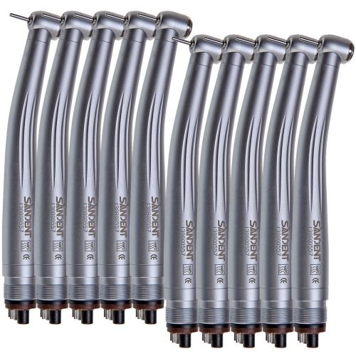 10pcs dental nsk style high speed handpieces push 4 holes clean head turbine gkr for sale
