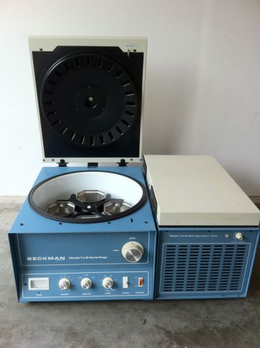 Beckman tj-6 centrifuge with refrigerator &amp; rotor for sale