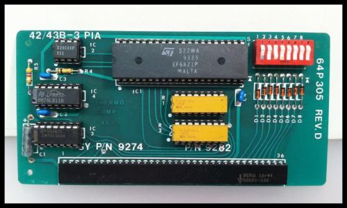 Thermo Environmental 42/43B-3 PIA Analyzer PCB ASY P/N 9274, P/N 9282 64P305 D