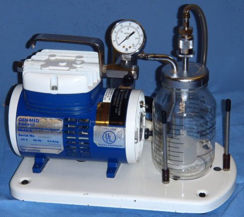 Whittaker Gen-Med Aspirator Model A Vacuum Pump w/ Glass Bottle