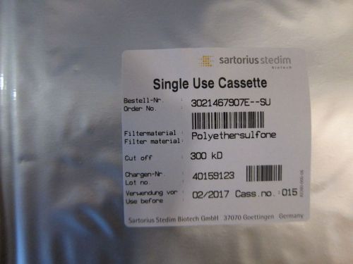 Sartorius Single Use TTF Cassette 3021467907E—SU: Expires 2/2017