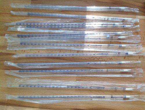 Lot of kimble disposable glass pipets 2ml in 1/100 20c&#039; for sale