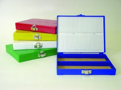 Microscope slide case-100 capacity-lab storage supplies-premier brand for sale