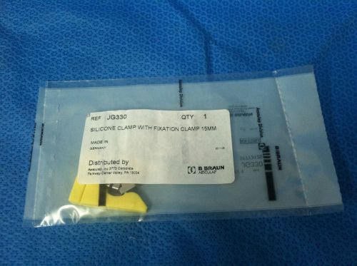 Aesculap JG330 Silicone Clamp w/ Fixation Clamp. Lot of 2.