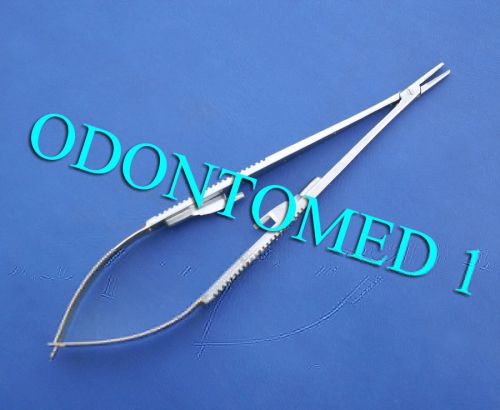 2 t/c castroviejo needle holder 7&#034; (1 curved 1 straight ) surgical instruments for sale