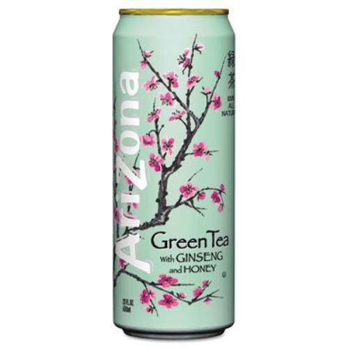 Marjack 827195 Green Tea With Ginseng &amp; Honey, 23 Oz Can, 24/case