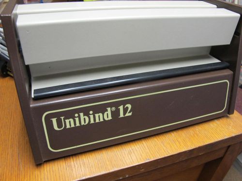 Unibind 12 or Unibind 18 Machine Made in Belgium