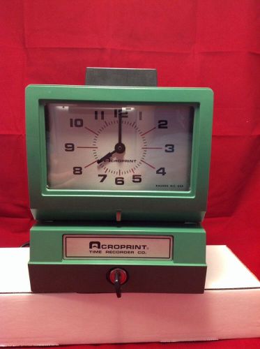 Mechanical Time Clock Acroprint Model 125AR3 Timeclock