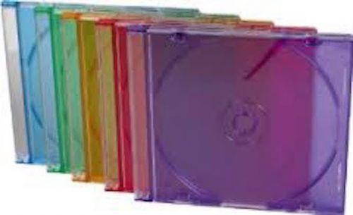 100- 5.2mm Slimline Multi Color CD Jewel Case
