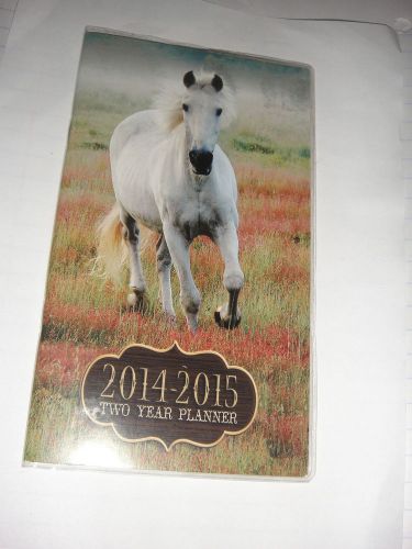 HORSES - 2014-2015 - 2 YEAR POCKET CALENDAR PLANNER AGENDA APPOINTMENT BOOK