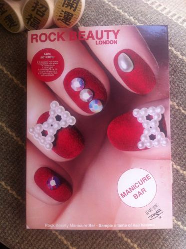 NIB Rock Beauty London Manicure Bar (Nail Art Kit) Sample a taste of Nail Heaven
