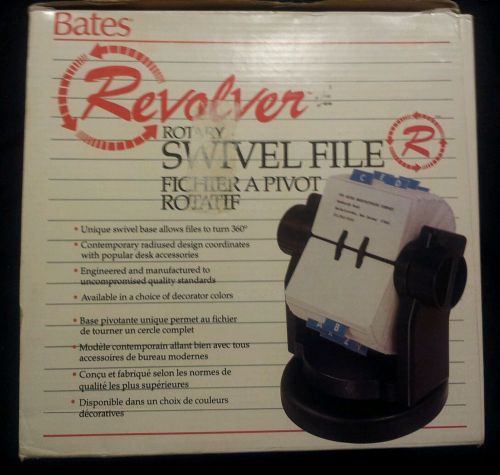 Rotary Swivel File Bates Revolver 500 Cards 2 1/4&#034;x4&#034; R SW24 NEW Interchangable