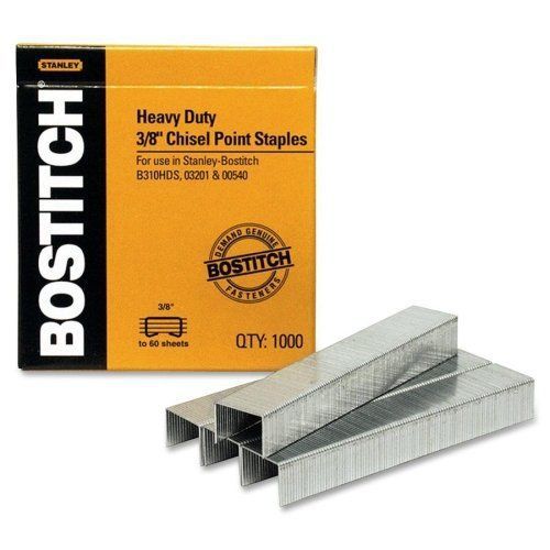 Stanley Bostitch 3/8&#034; Chisel Point Staples 1000pk - BOSSB3538-1M Free Shipping