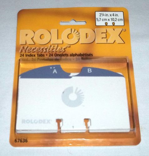 Rolodex Rol-67636 Rotary Indexed File Guide - Printed A To Z 4&#034; X