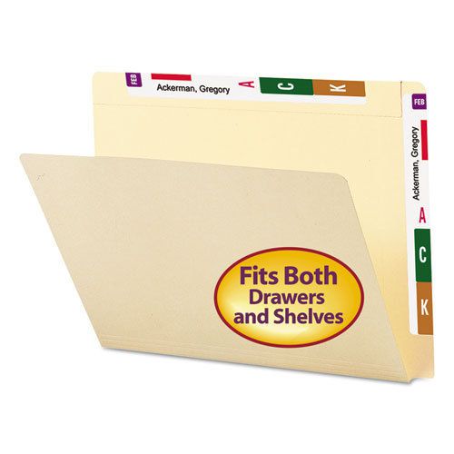 Conversion file folders, straight cut top tab, letter, manila, 100/box for sale