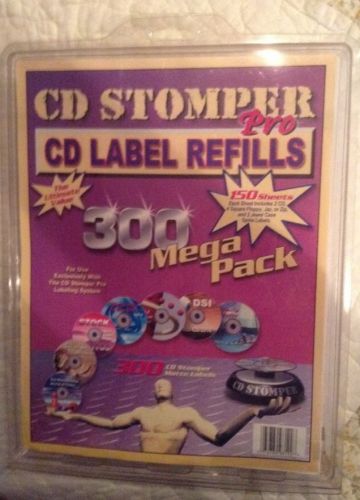 CD Stomper Pro Label Refills Mega Pack (300 Matte Labels) #072782981228