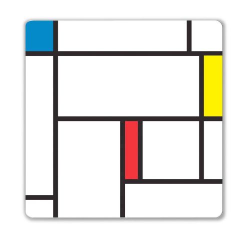 Mondrian Decorative Magnetic Dry Erase Board by Kikkerland