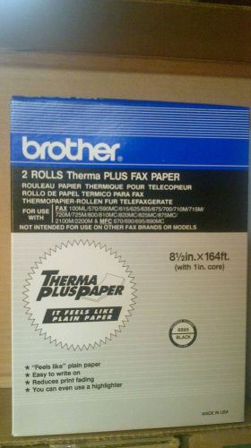 Brother Therma Plus Fax Paper Model #6895 8.5 in X 164 ft - 2 Rolls