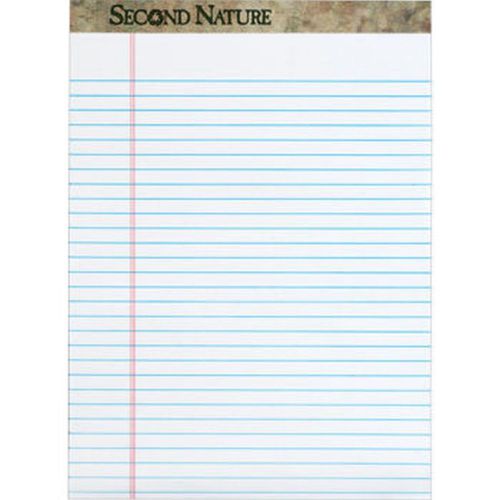 TOPS Second Nature Recycled Legal Pad 8-1/2&#034; x 11-3/4&#034; White Writing Paper NEW