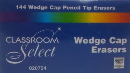 24 Box 144 Wedge Pencil top erasers Dixon Ticonderga (3456 total )FREE USA SHIP