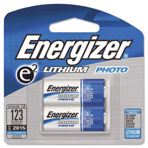 Energizer e2 Lithium Photo Battery, 123, 3V, 2/Pack, PK - EVEEL123APB2