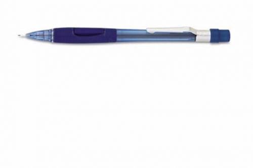 5 x pentel quicker clicker clear blue mechanical pencil pd345 0.5mm for sale