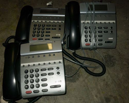 LOT OF 3 NEC DTERM DTH-8D-1 (BK) 780071 8 BUTTON OFFICE BUSINESS PHONE DTERM 80