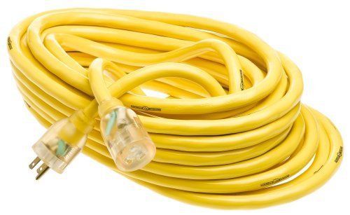 Yellow jacket 2805 10/3 heavy-duty 15-amp sjtw contractor extension cord with for sale