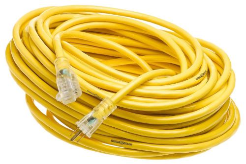 Yellow Jacket  Heavy-Duty Contractor Extension Cord with Lighted Ends, 100-Feet