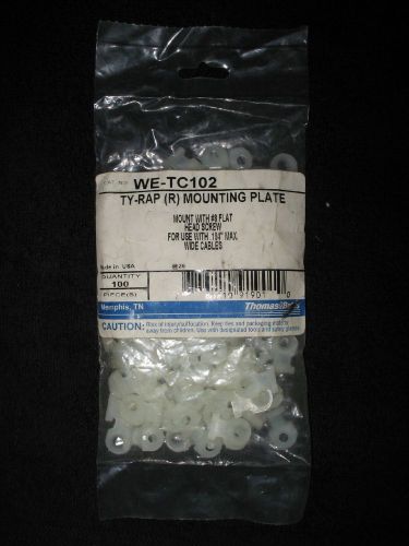 THOMAS &amp; BELTS Ty-rap Mounting Plate WE-TC102 (1 package of 100 each)
